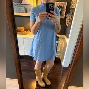 Light Blue T-Shirt Dress